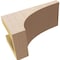 Ekena Millwork 4"W x 8"D x 4"H Wide Stockport Rough Cedar Woodgrain TimberThane Corbel, Primed Tan CORUR04X08X04STORCPR - alternate 2